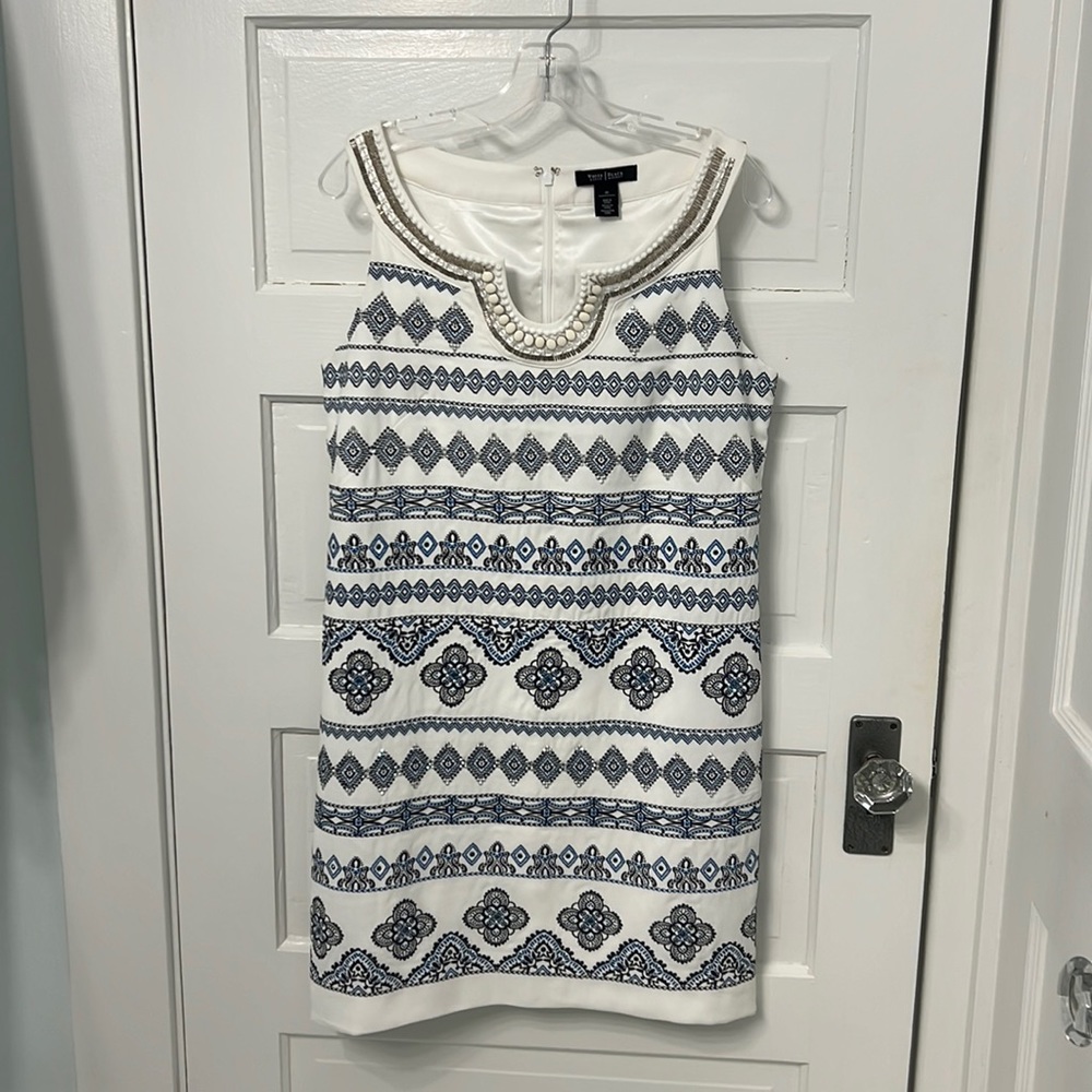 White House Black Market embellished dress 10
